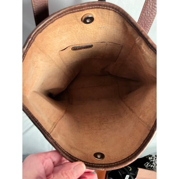 Børn Wool & Leather Southwestern Tote Bag – Red Woven Shoulder Bag - Picture 5 of 7